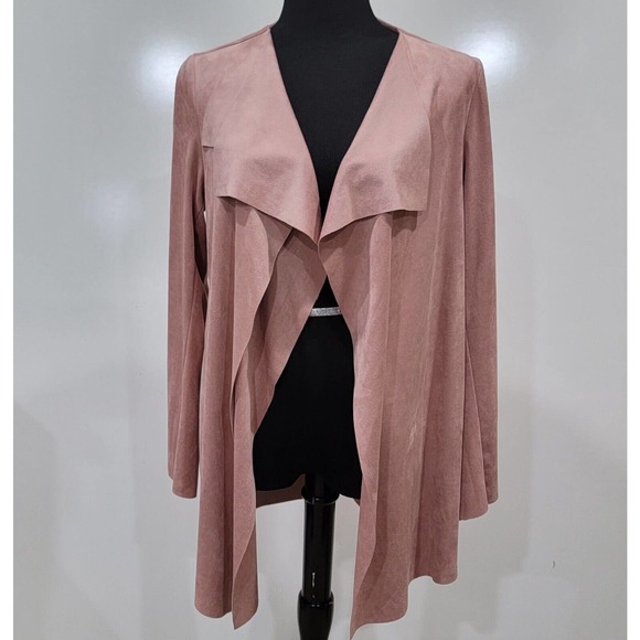 Kut from the Kloth Sweaters - Kut From The Kloth Faux Suede Open Cardigan Jacket Drape Front Oversized Medium